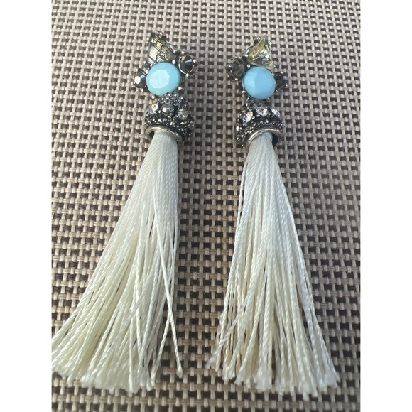 Tassel Rhinestone Earrings - Picture 1 of 4